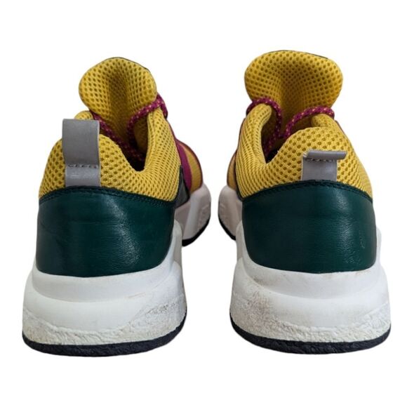 RARE Weekend MaxMara Womens 6.5 Colorful Fashion Sneakers Suede & Mesh Lace Up - Picture 5 of 13